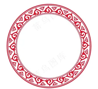 圆形中式边框图片