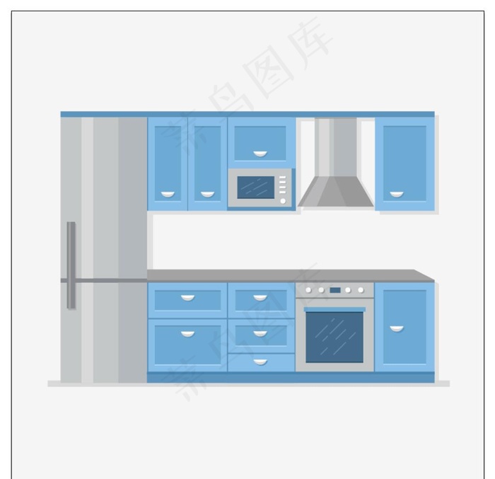 厨房家具矢量图片