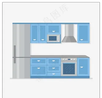 厨房家具矢量图片