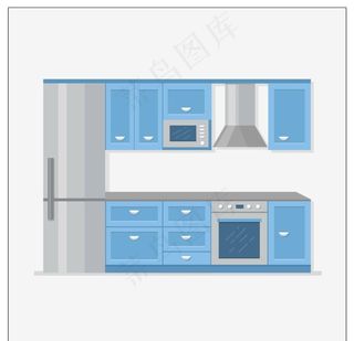 厨房家具矢量图片