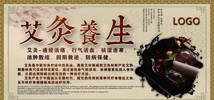 艾灸养生展板图片(4535X2268(DPI:72))psd模版下载