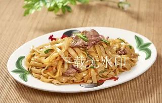 干炒牛河 炒河粉 牛肉炒河粉图片