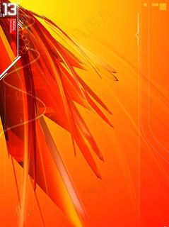 科幻晶体光线炫彩红背景图片