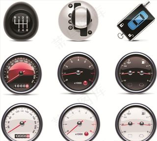 汽车仪表盘元素图片
