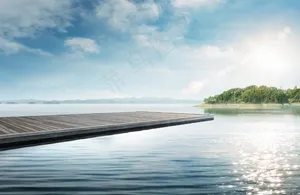 湖面  水面图片