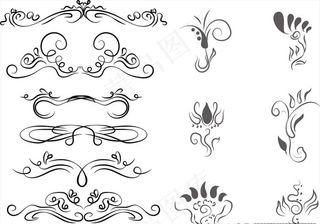 传统花边 古典花纹 古式花纹图片