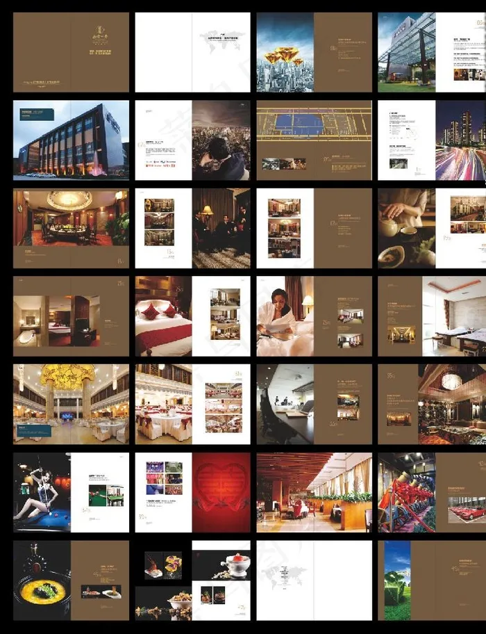 四星酒店形象画册图片(486X336)cdr矢量模版下载