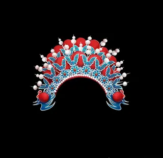 凤冠霞帔手绘素材图片