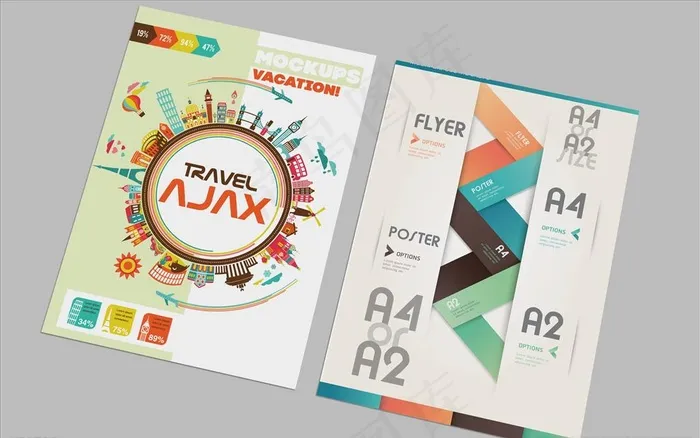 画册样机图片(3500X2300(DPI:300))psd模版下载