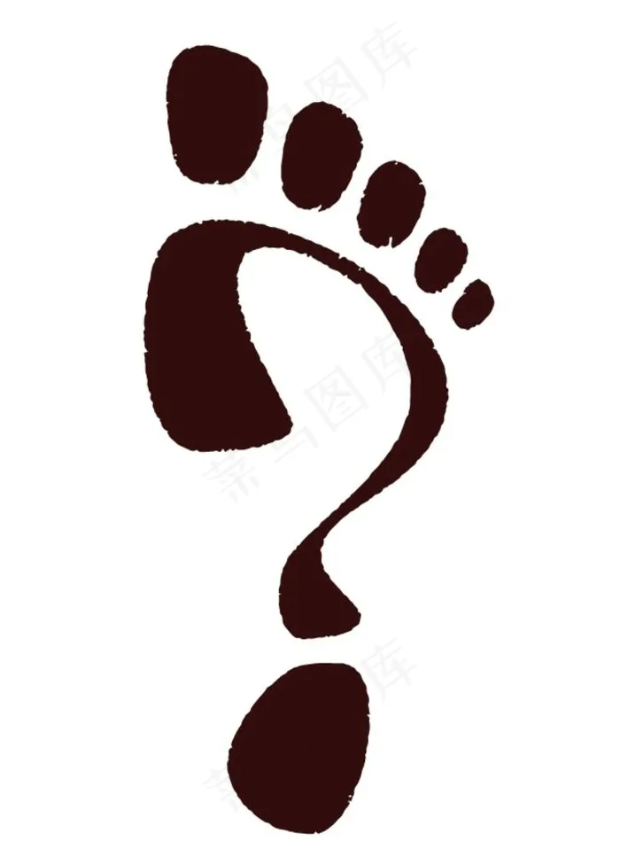 创意脚丫 个性图案图片ai矢量模版下载