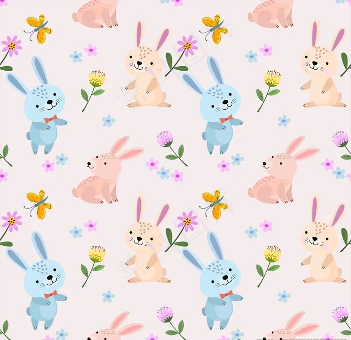 兔子图片ai矢量模版下载