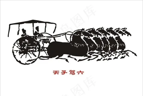天子驾六图片