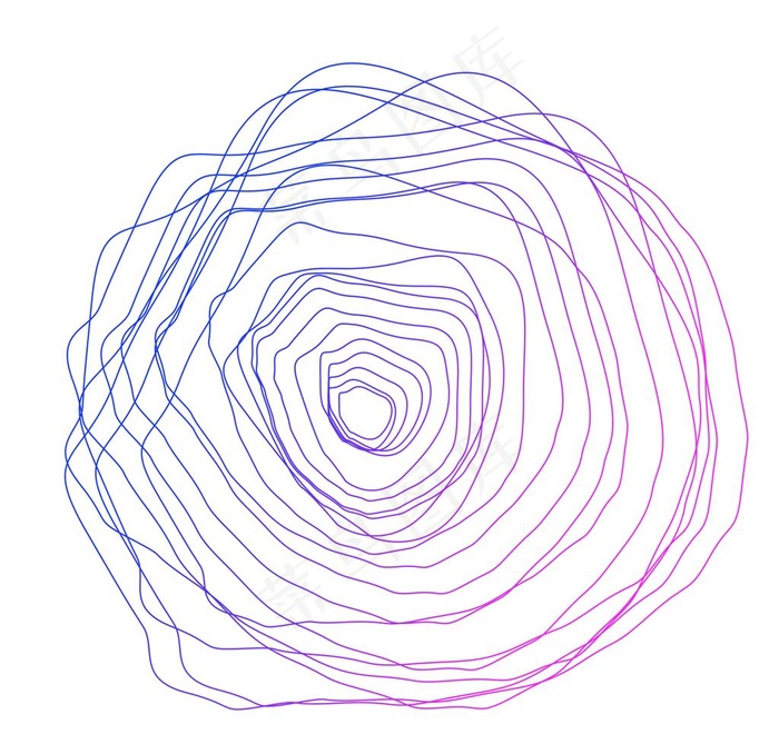 彩色线条装饰元素图片