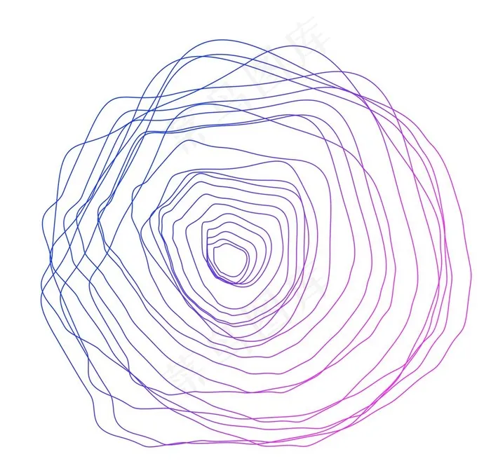 彩色线条装饰元素图片psd模版下载
