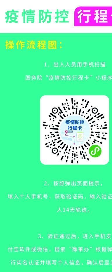 疫情防控行程卡操作流程图图片