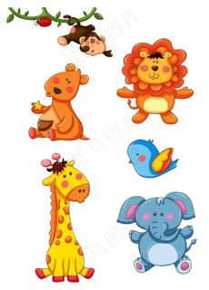 卡通动物图片