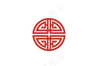 中国风框圆形镂空框图片