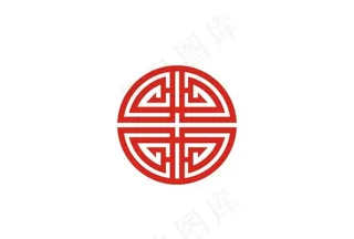 中国风框圆形镂空框图片