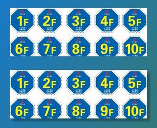 楼层牌 华星 上下楼梯 注意安图片