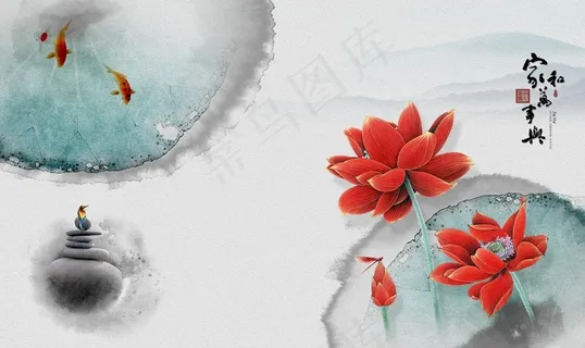 背景墙装饰画图片