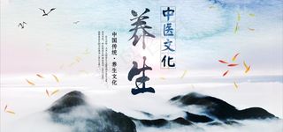 创意中国风养生海报图片