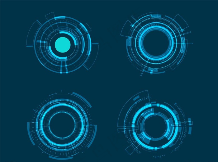 科技元素图片ai矢量模版下载