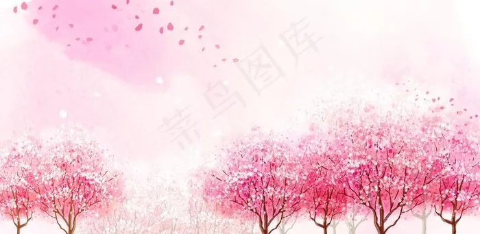 桃花林图片