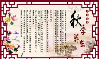 秋季养生图片