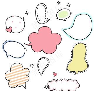 矢量卡通手绘框图片