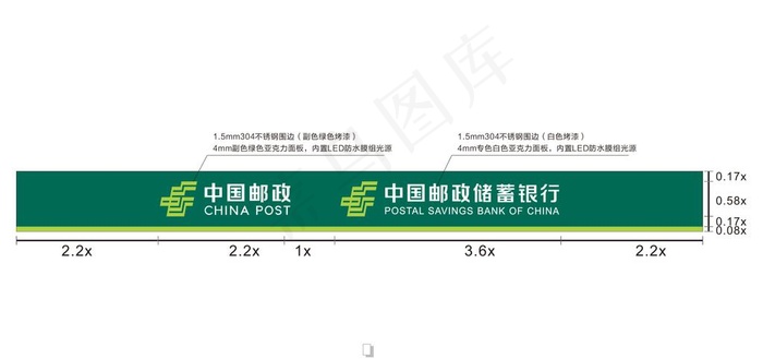 邮政店招图片cdr矢量模版下载