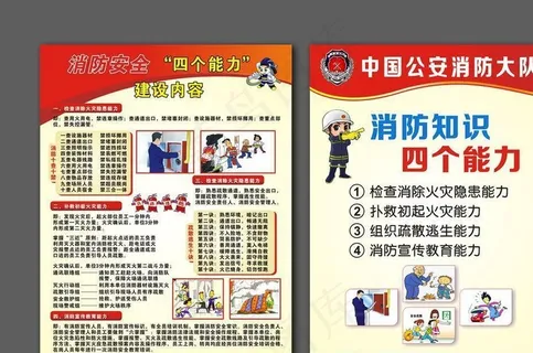 消防安全 知识四个能力图片