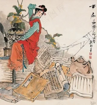 工笔聊斋人物图片