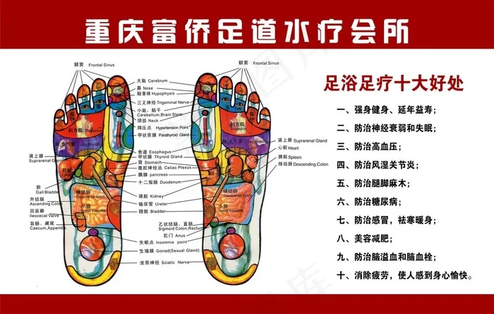 足浴足疗十大好处图片psd模版下载