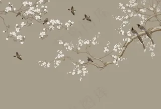 新中式背景墙 电视背景墙图片