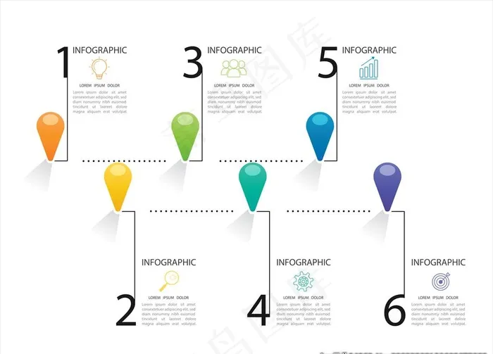 信息图表图片eps,ai矢量模版下载