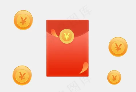 红包 金币图片