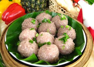 荷叶蒸肉丸图片