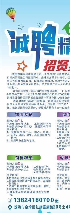 招聘展架图片cdr矢量模版下载