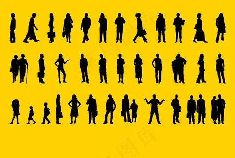人物剪影图片