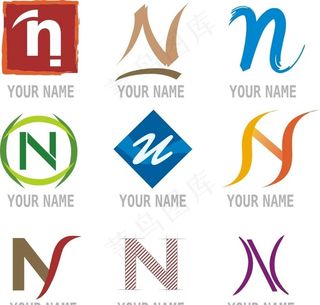 n字母标志设计图片