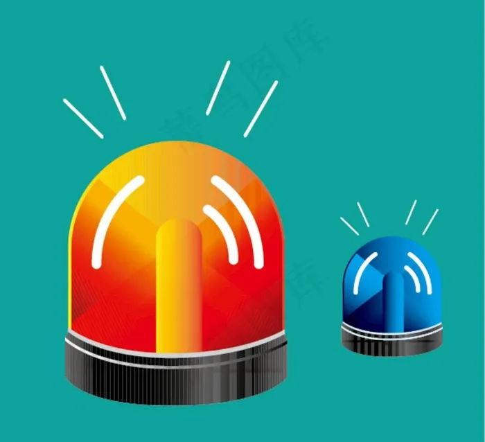 原创矢量警笛素材图片ai矢量模版下载