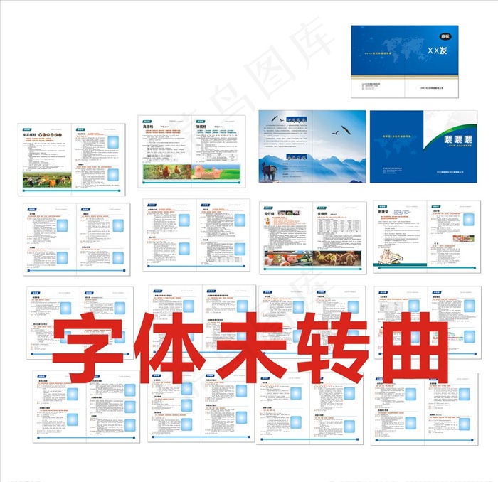 兽药画册 册子图片(420X285)cdr矢量模版下载
