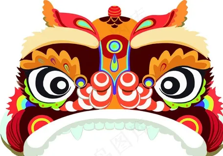 舞狮狮子头图片