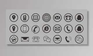 名片常用图标素材图片