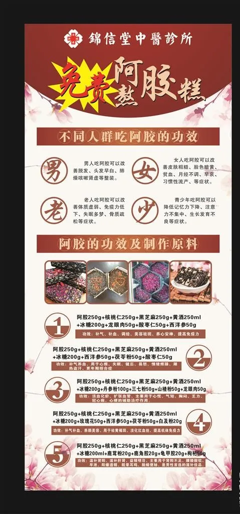 阿胶展架图片(210X297)cdr矢量模版下载