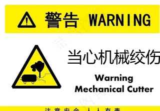 当心机械绞伤图片