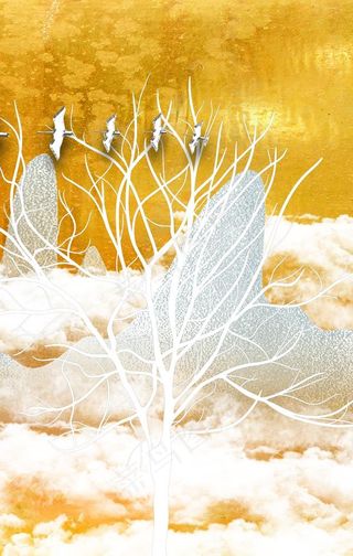 中国风抽象装饰画图片