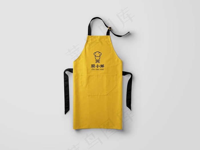 围裙 样机 logo 贴图图片(7677X6000(DPI:300))psd模版下载