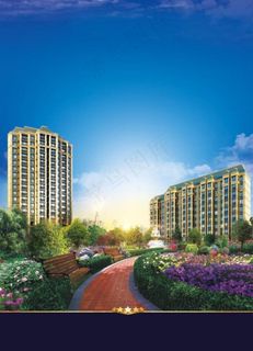 房地产海报报广园林图片