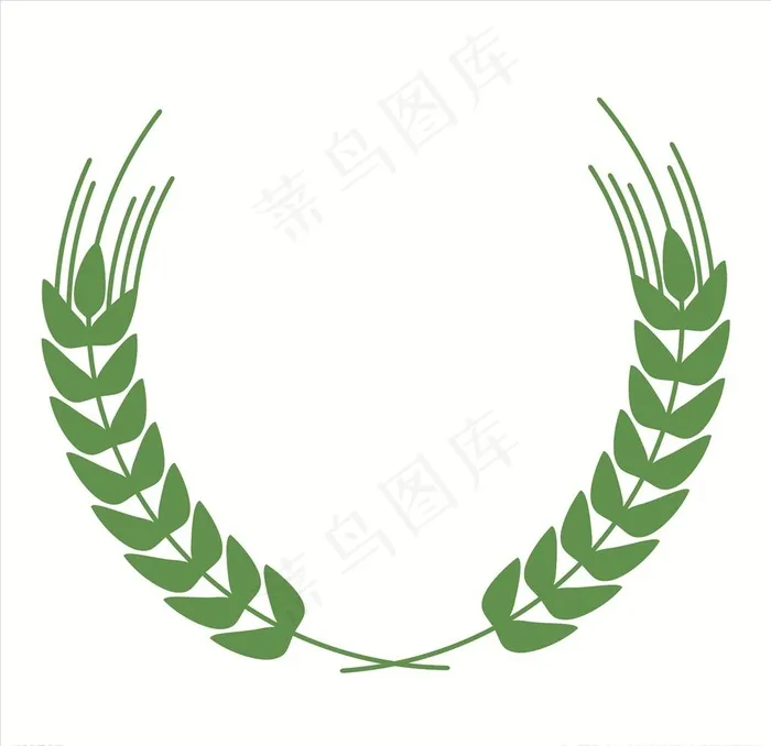 麦穗花环图片cdr矢量模版下载